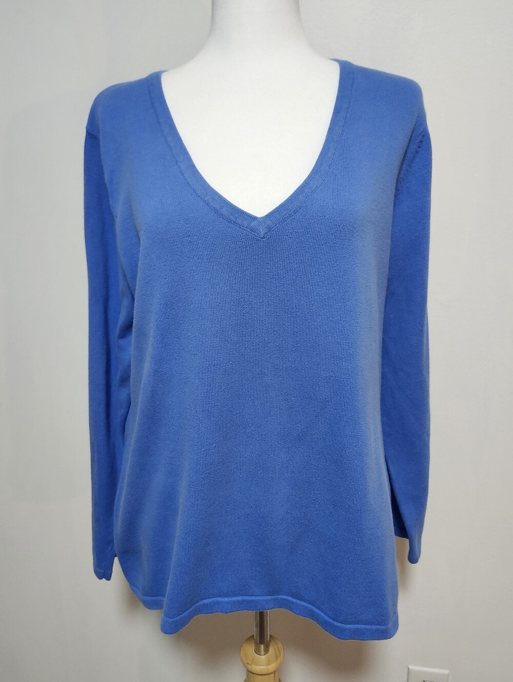 Northern Reflections Blue 100% Cotton Knit Sweater